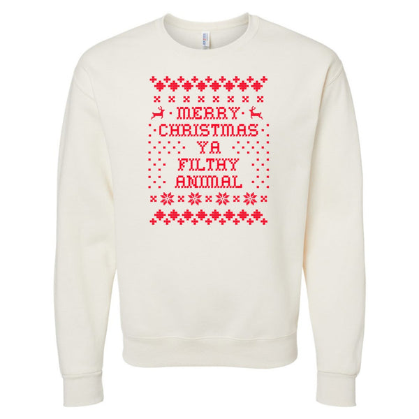 'Merry Christmas Ya Filthy Animal' Sweatshirt