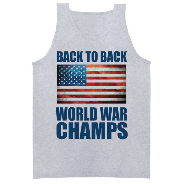 Back to back world war champs tank top shop