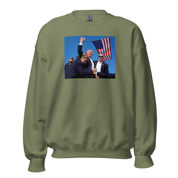 'Trump American Fist Pump' Crewneck Sweatshirt