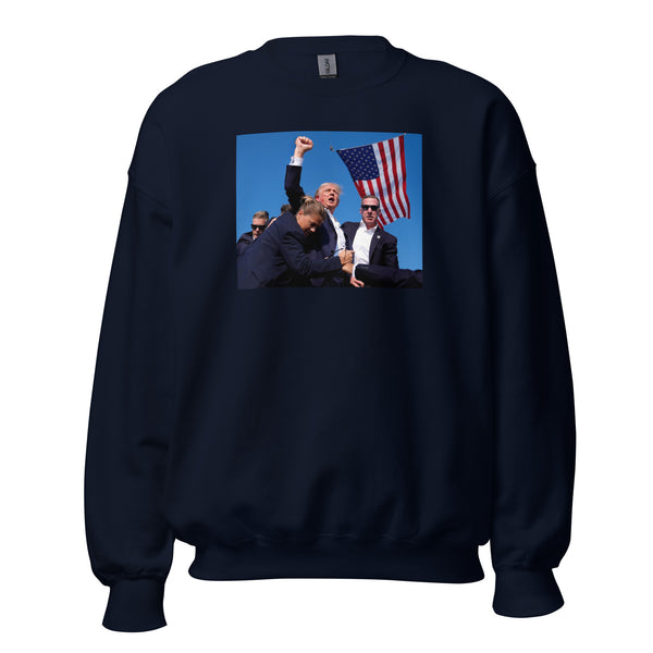 'Trump American Fist Pump' Crewneck Sweatshirt