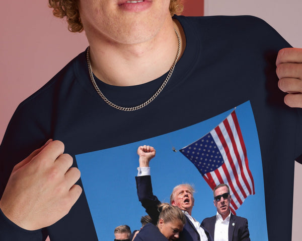 'Trump American Fist Pump' Crewneck Sweatshirt